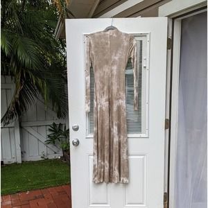 New DISSH Casper Moss Tie Dye Long Sleeve Midi/Maxi Dress, Size s